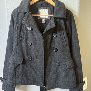 Women's American Eagle Outfitter’s Black Peacoat